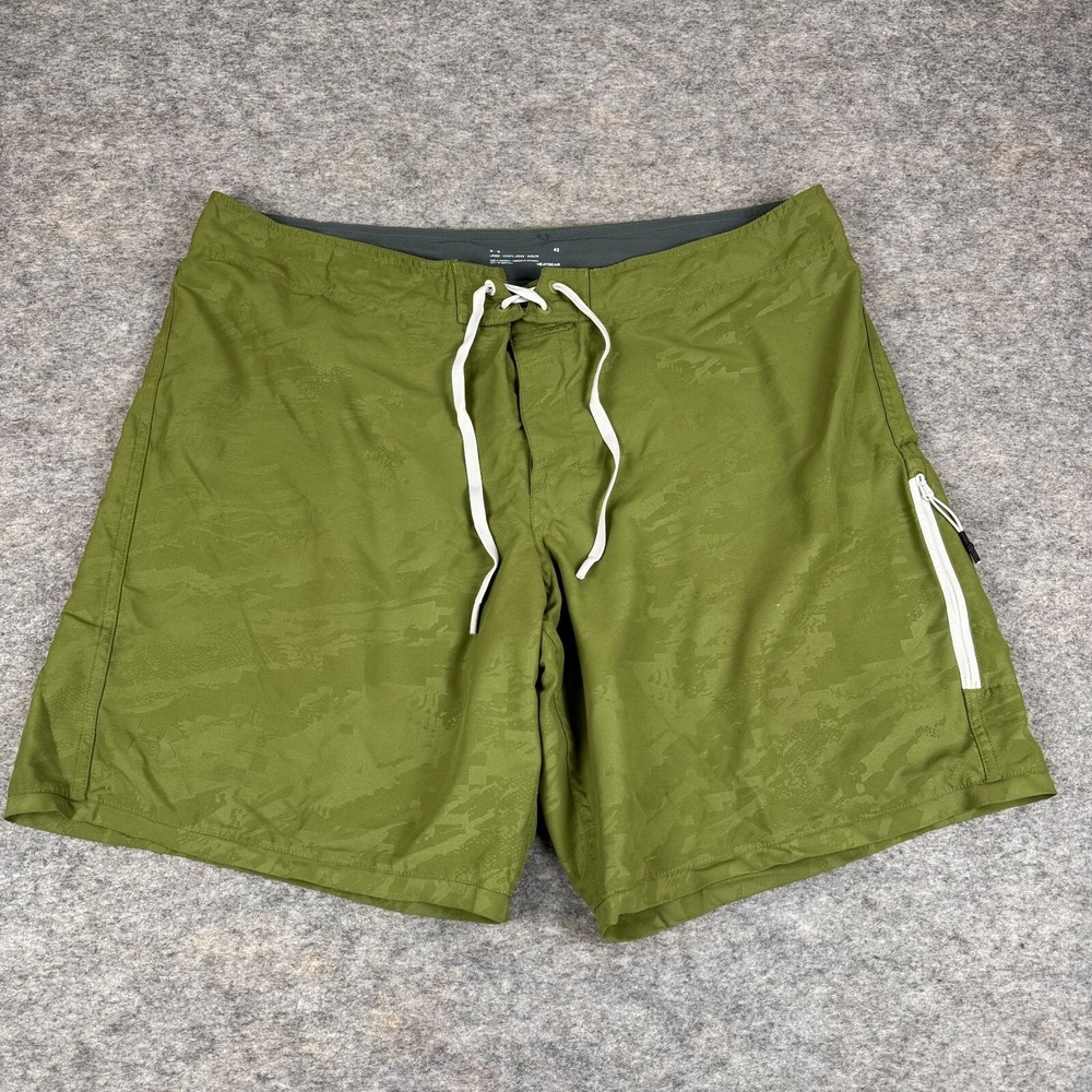 Under Armour HeatGear Board Shorts 9" Loose Green Mens 42